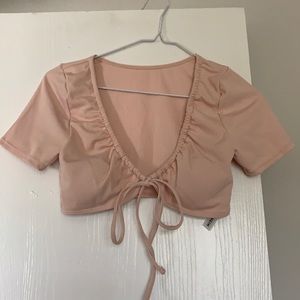 Pink bathing suit top